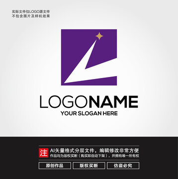 L字母流星LOGO