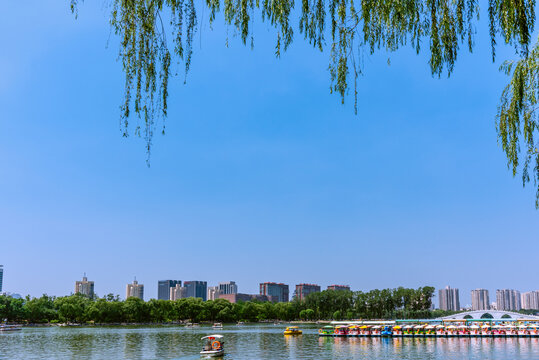 中国北京玉渊潭公园风景