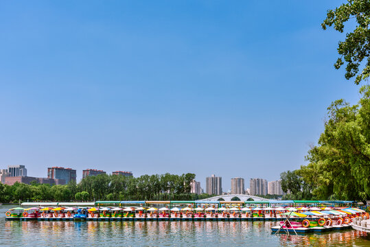 中国北京玉渊潭公园风光