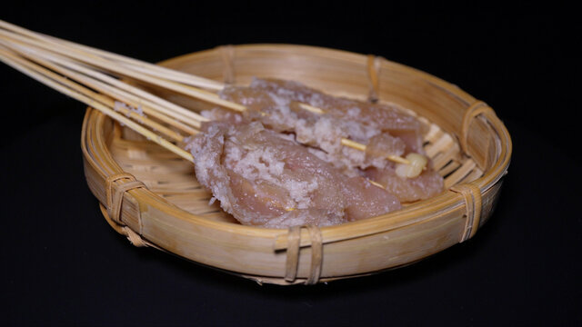 鸡肉小串肉串钵钵鸡炸串烤串