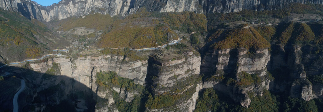 太行山悬崖峭壁装饰画