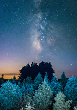 淮安铁山寺天泉湖星空