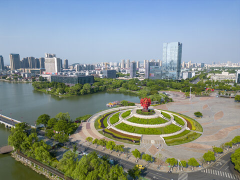 南京城市风光建筑摄影百家湖