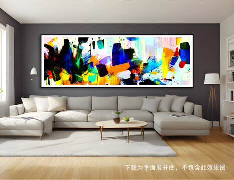 抽象油彩裝飾畫