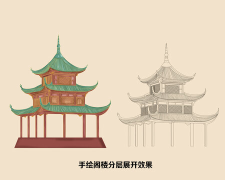 閣樓涼亭