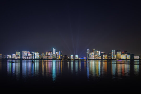 杭州钱江新城夜景