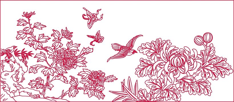 重陽菊花圖