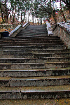 泰山登山石阶