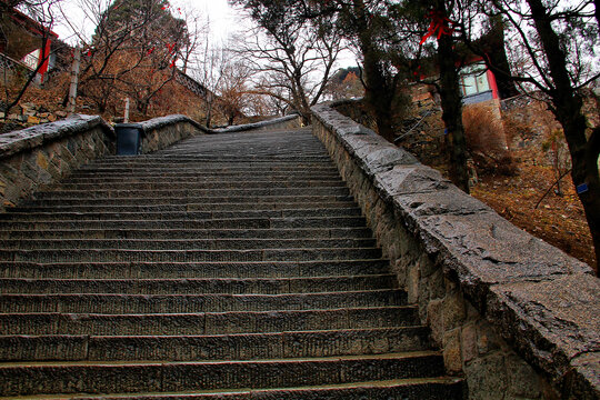 泰山登山石阶