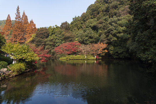 山水秋景