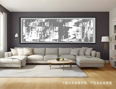 灰色抽象裝飾畫(huà)