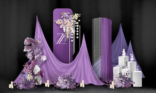 紫色订婚宴3