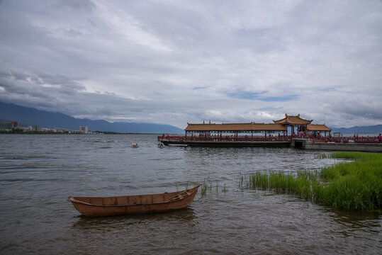 云南大理洱海湿地公园风景