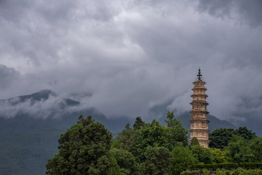 云南大理崇圣寺三塔公园