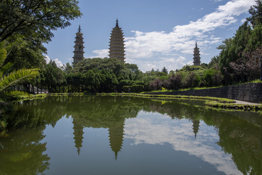 云南大理崇圣寺三塔公园