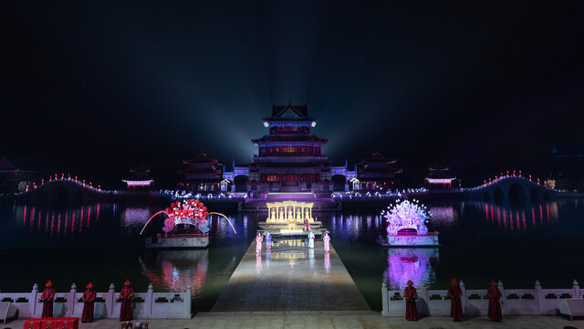 横店火烧圆明园实景演出