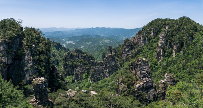 杨家界天然长城全景