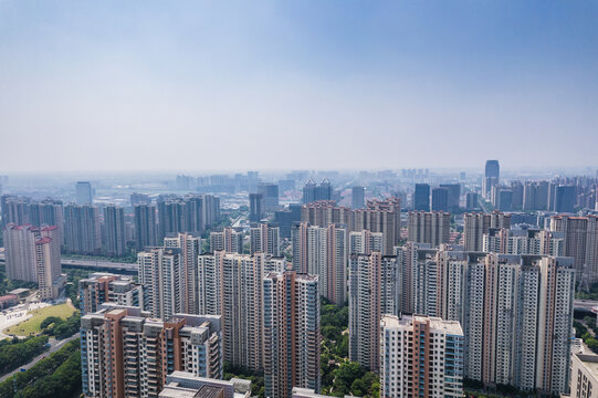 常州武进区城市风光航拍