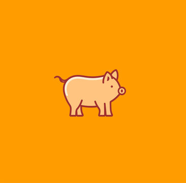 卡通豬logo