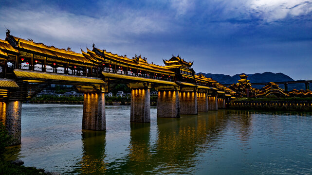 黔江濯水古镇夜景