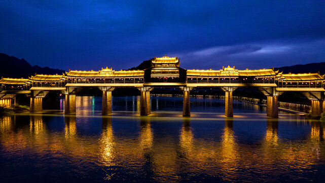 黔江濯水古镇夜景