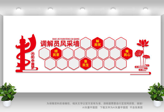 調(diào)解員風采墻