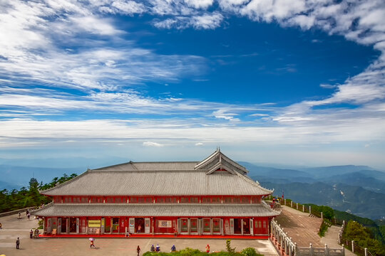 峨眉山金顶宗教建筑