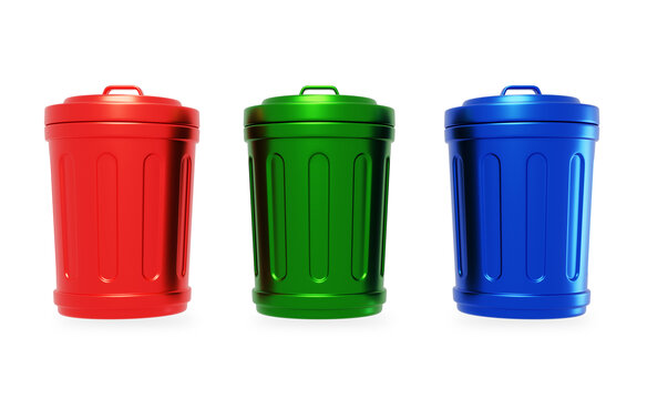 环保桶循环利用垃圾回收3D