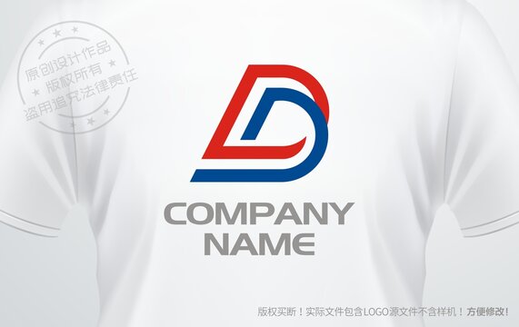 D字母logo字母D设计标志