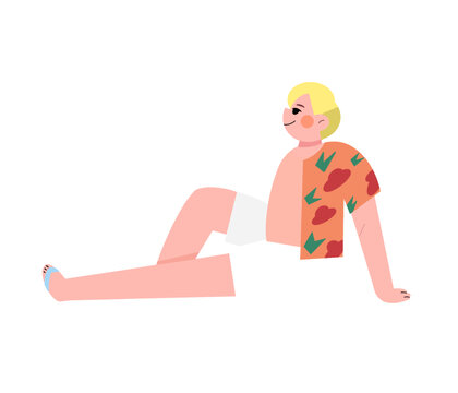 花襯衣男孩
