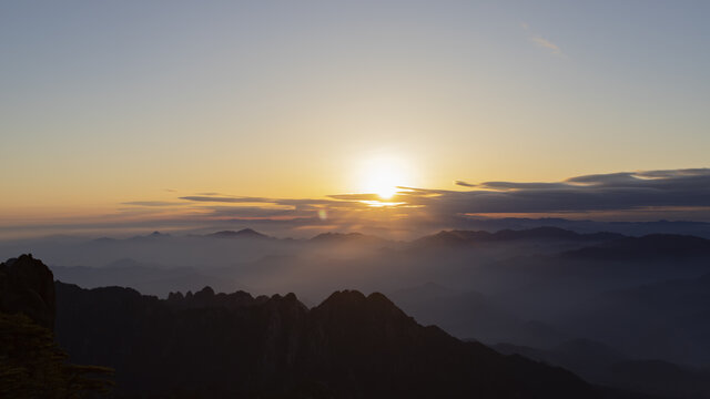 黄山日出