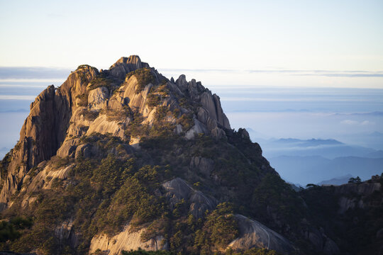 黄山山峰云海