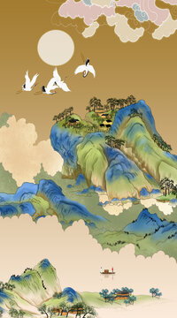 玄關(guān)屏風走廊裝飾畫