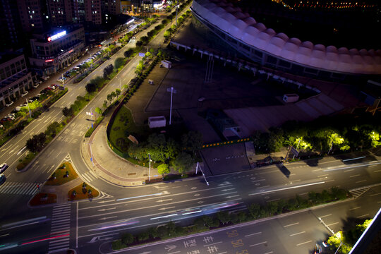 城市慢门夜景摄影