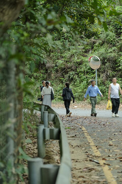 深圳马峦山郊野公园盘山道游客