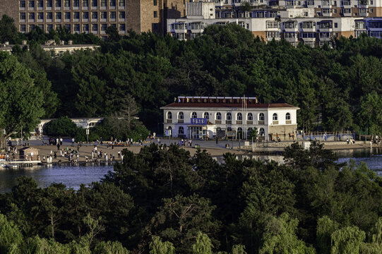 夏日里的中国长春南湖公园风景