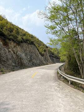 盘山公路山路乡村公路