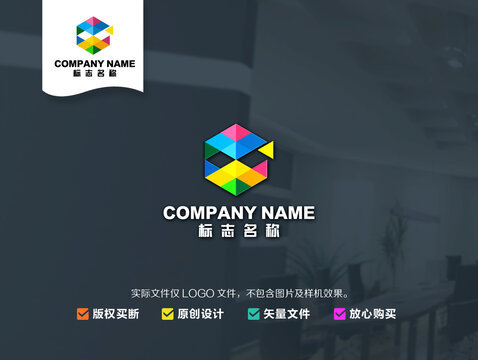 鱼色彩logo