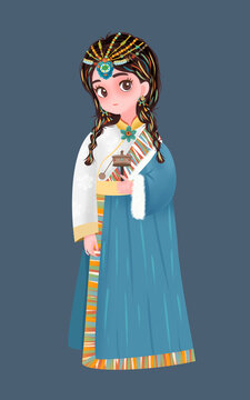 青海藏族女孩3