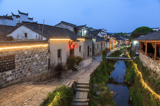 查济古镇夜景