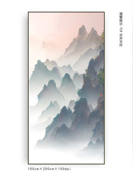 水墨山水畫(huà)
