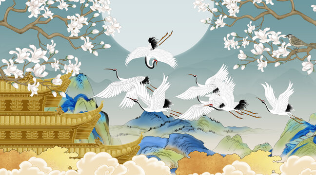 瑞鶴圖