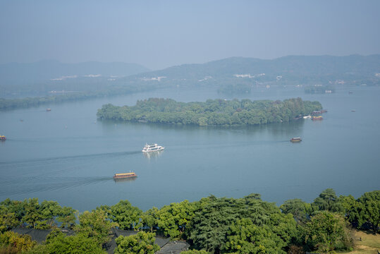 西湖三潭印月岛