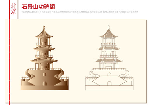 石景山功碑閣