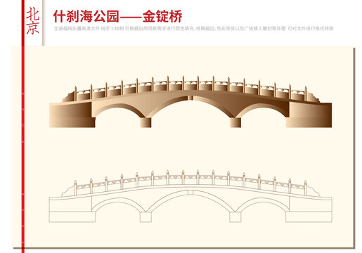 什剎海公園金錠橋