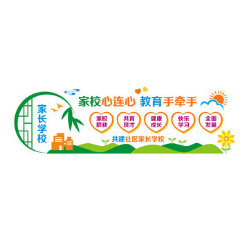 家校共育文化墻