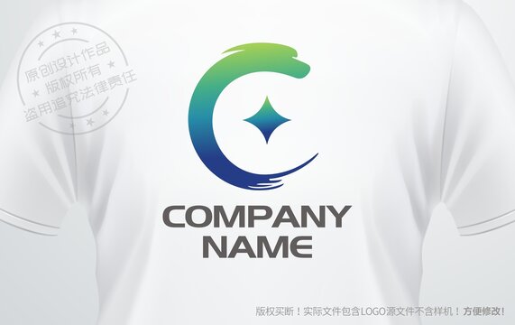 C设计logo字母C标志