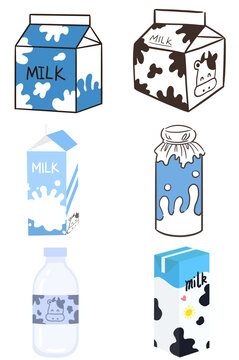 牛奶饮料元素组合