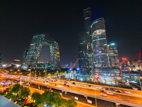 北京CBD夜景