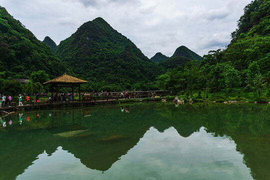 中国贵州小七孔景区风光